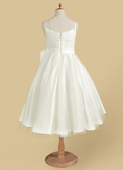Azazie Dito Final Sale Ivory A-Line Pleated Tulle Dress image6
