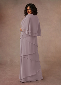 Azazie OHara Mother of the Bride Dresses Dusk A-Line V-Neck Chiffon Dress image11