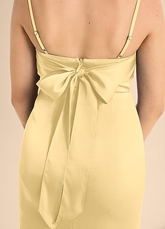 Azazie Mai Junior Butter A-Line Sweetheart Neckline Stretch Satin Dress image6