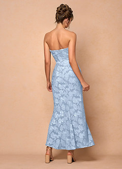 Vestido Azul Pálido Largo Ezrena image4