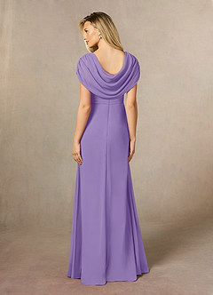 Azazie Mary Abiti per la Madre della Sposa Abito A-Line in Chiffon Spacco Laterale Tahiti image3