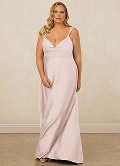 Christian Siriano Bridal for Azazie 1001 Bridesmaid Dresses Blushing Pink A-Line Sweetheart Neckline Stretch Satin Dress image15