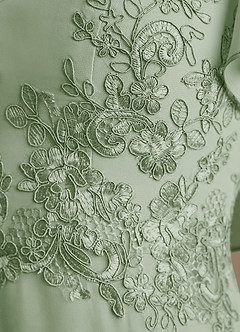 Azazie Frieda Kleider für die Brautmutter A-Linie Applizieren Chiffon Kleid Staubiger Salbeigrün image6