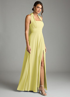 Azazie Tamira Suknie dla druhen Linia A Pofałdowany Szyfon Do ziemi Sukienka image7