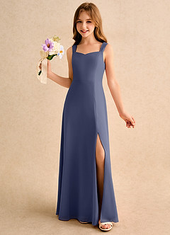 Azazie Makani Girls Formal Flower Girl Dresses Stormy A-Line Sweetheart Neckline Chiffon Dress image1