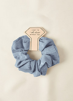 front Matching Color Bridesmaid Floral Burnout Over Size Scrunchie Set