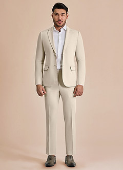 front William Tan Comfort Blend Suit