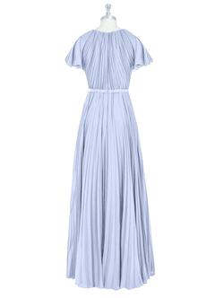 Azazie Kara Modest brudtärna klänningar Klänning A-Line Plisserad Golvlängd Chiffong image8