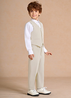 front Oliver Cream Boys 3-Piece Suit