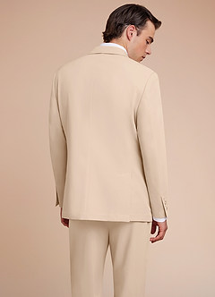 front Owen Tan Lightweight Tailored Suit Jacket