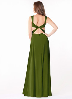 Azazie Alexia Stretch Satin Dress Final Sale  image2