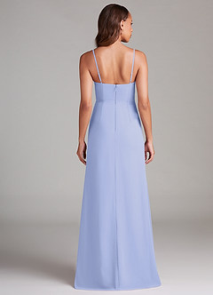 Azazie Maci Bridesmaid Dresses Lavender Sheath Pleated Chiffon Dress image7