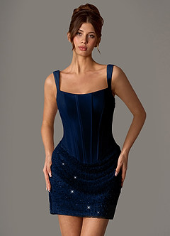 Kleid Niamh Marine image4