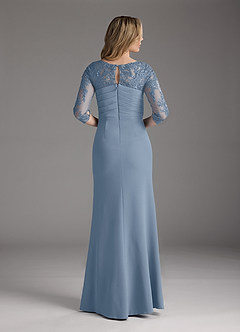 flutter sleeve chiffon dress Bridesmaid – Bridal and Formal Size:Custom Size(Special Instructions for Seller) blue & turquoise High Inventory
