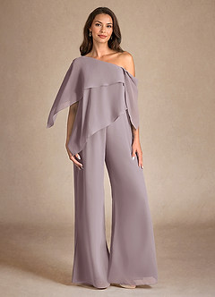 Azazie Halima vestidos de madre de la novia Vestido de Atardecer de Gasa de Mono/Traje de pantalón con Corte Lateral image1