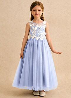Azazie Mixie Flower Girl Dresses Ice Ball-Gown Lace Dress image5