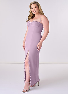 Barbie ♥ Azazie Bridesmaid Dresses Wisteria Sheath Corset Chiffon Dress image9