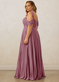 Christian Siriano Bridal for Azazie 1013 Bridesmaid Dresses Vintage Mauve A-Line Off the Shoulder Chiffon Dress image15