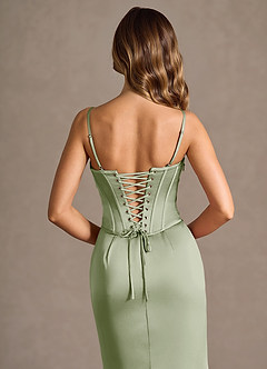 Berthe Light Green Maxi Dress image7