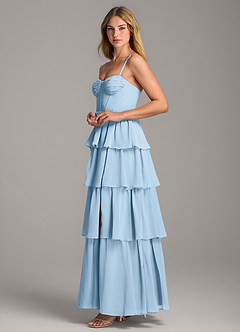 Azazie Alanna Bridesmaid Dresses Sky Blue A-Line Sweetheart Neckline Chiffon Dress image6