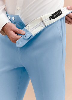 front James Azzurro Pantaloni eleganti