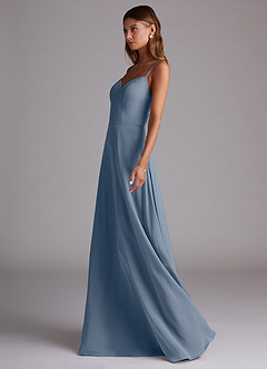 Azazie Marley Bridesmaid Dresses Twilight A-Line Off the Shoulder Chiffon Convertible Dress image6