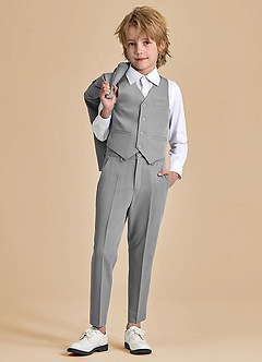 front Oliver Gris gilet pour garçon