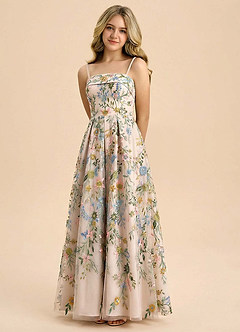 front Azazie Evangeline Junior Formal Dress