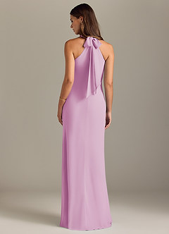 Azazie Doretta Bridesmaid Dresses Candy Pink Mermaid Pleated Chiffon Dress image8