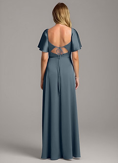 Azazie Chloe Bridesmaid Dresses Twilight A-Line Sweetheart Neckline Stretch Satin Dress image3