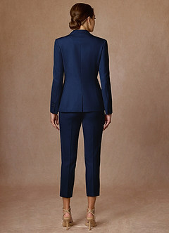 front Kennedy Blå Raffinerad vävd prestandakavaj