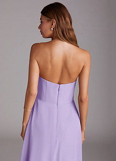 Azazie Wren Bridesmaid Dresses Lilac A-Line Strapless Chiffon Dress image8