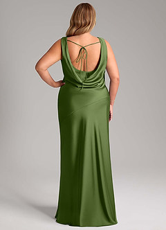 Azazie Rylina Bridesmaid Dresses Juniper Mermaid Stretch Satin Dress image8