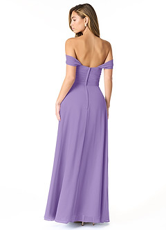 Azazie Kaitlynn Robes de demoiselle d'honneur Robe Empire Convertible en Mousseline de soie Gerafft Tahiti image3