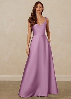 Christian Siriano Bridal for Azazie 1001 Bridesmaid Dresses Wisteria A-Line Sweetheart Neckline Stretch Satin Dress image1