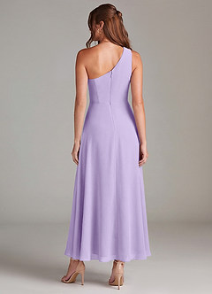 Azazie Brooke Jurken voor bruidsmeisjes Jurk van Chiffon met A-Lijn One-Shoulder Lila image5