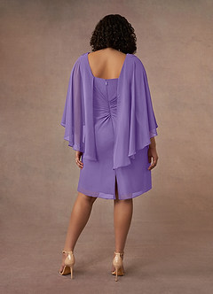 Azazie Mirra Mother of the Bride Dresses Tahiti Sheath Scoop Pleated Chiffon Dress image10
