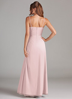 Azazie Aliani Bridesmaid Dresses Blushing Pink Sheath Strapless Chiffon Convertible Dress image3