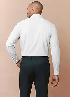 front Noah White Performance Stretch Dress Shirt