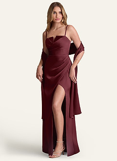 Azazie Matching Color Stretch Satin Shawl