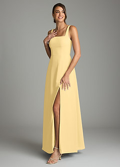 Azazie Debra Bridesmaid Dresses Butter A-Line with Pockets Chiffon Convertible Dress image5