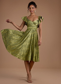 Leilani Moss Navy Midi Dress image1