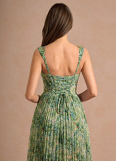 Maelle Green Floral Midi Dress image6