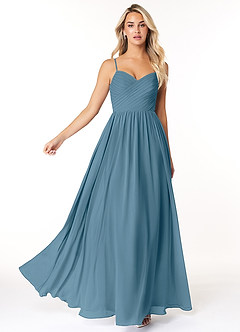 Azazie Lisbon Final Sale Bermuda A-Line Sweetheart Neckline Chiffon Dress image3