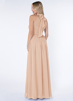 Azazie Iman Bridesmaid Dresses English Rose A-Line A-Line Ruched Chiffon Dress image5