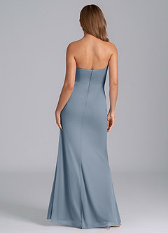 Azazie Mariya Bridesmaid Dresses Twilight Mermaid Strapless Mesh Dress image6