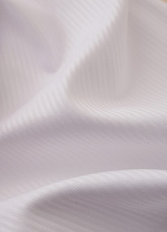 front Aiden CriWhite 100% Cotton Non-Iron Striped Dress Shirt