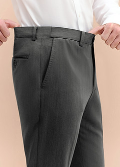 front William Charcoal Comfort Blend Dress Pants