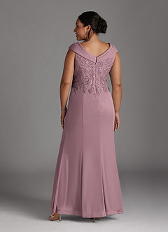 Azazie Calathea Mother of the Bride Dresses Dusty Rose A-Line Lace Dress image9