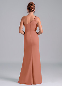 Azazie Rinna Jurken voor bruidsmeisjes Jurk van Chiffon met Zeemeermin One-Shoulder Meer Gesneden image2